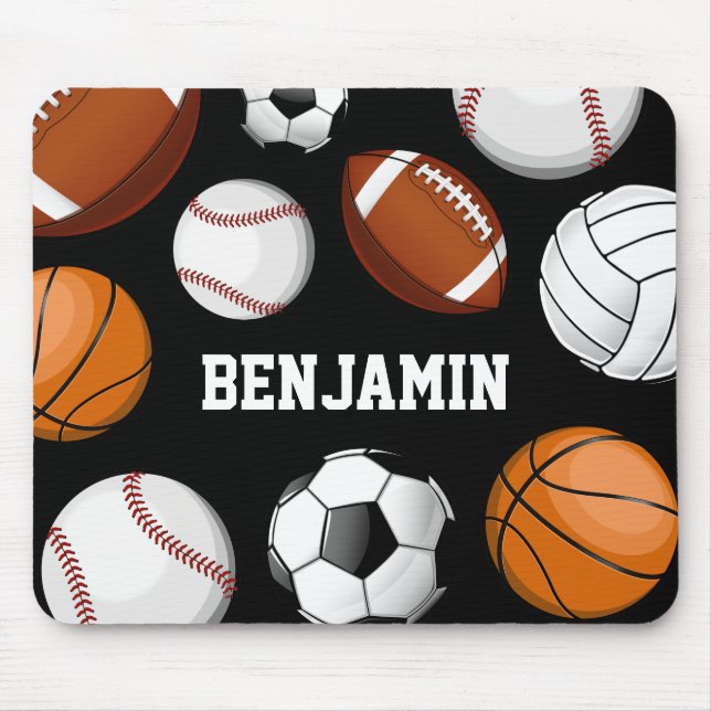 Polis utformad svart för amerikanska musmatta (Framsidan)