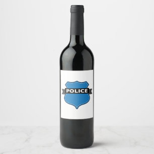Polis Vinflaska Etikett