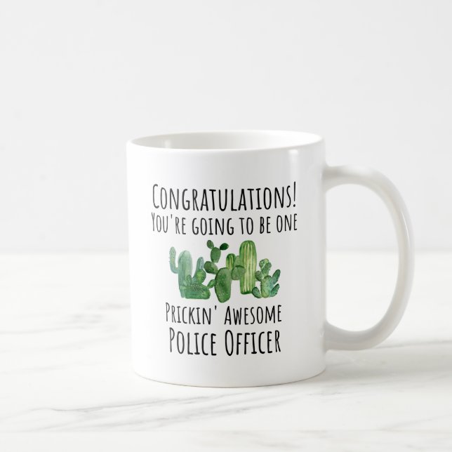 Polisakademin Studenten Framtida ny officer Gift Kaffemugg (Höger)