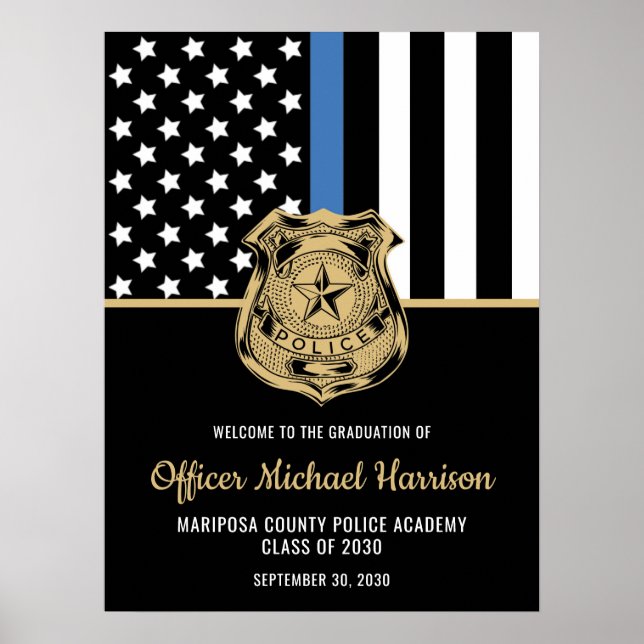 Polisakademin Studentfest Tillsatta lagar Poster (Framsidan)