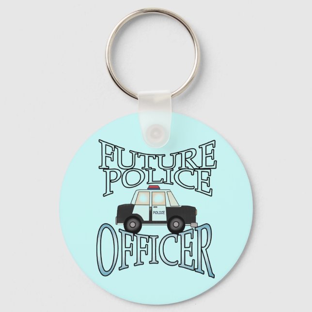 Polisansvarig framtida polis nyckelring (Framsida)
