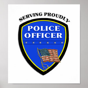Polisarbete stolt poster