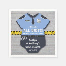 Polisassistent Babydusch Pappersservett