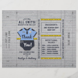 Polisassistent Babystölder DIY Candy Pub Wrapper