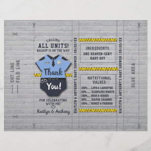 Polisassistent Babystölder DIY Candy Pub Wrapper
