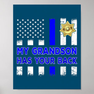 Polisassistent Farföräldrar Min morson Gift Poster