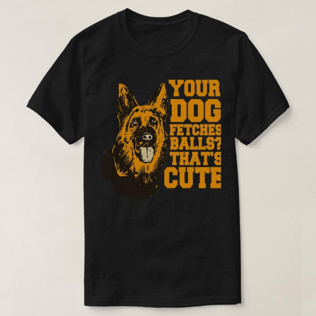 Polisassistent K9 Hund German Shepherd Ditt Hund F T Shirt (Design framsida)