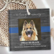 Polisassistent, K9-Hund, i lagerminne
