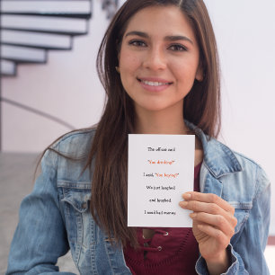 Polisassistent sa att du drunknar i Humor Helgkort