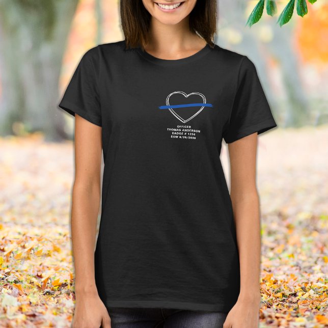 Polisassistent vid EOW Heart-Personligen T Shirt (Skapare uppladdad)