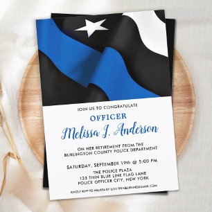 Polisassistent vid Thin Blue Line Pension Inbjudningar