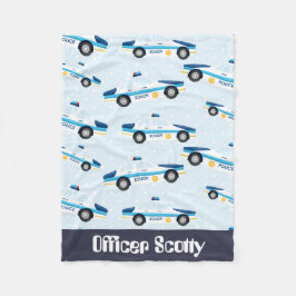 Polisassistenten lägger till barnfilt från namn fleecefilt