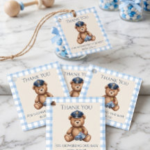 Polisbamse Gingham Baby Shower