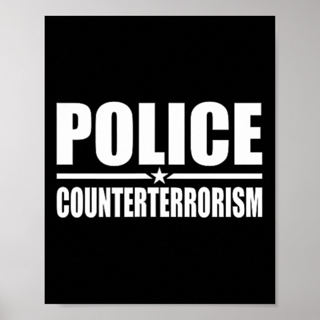 Polisbekämpningen av terrorism Tillsatta lagar Cos Poster (Framsidan)