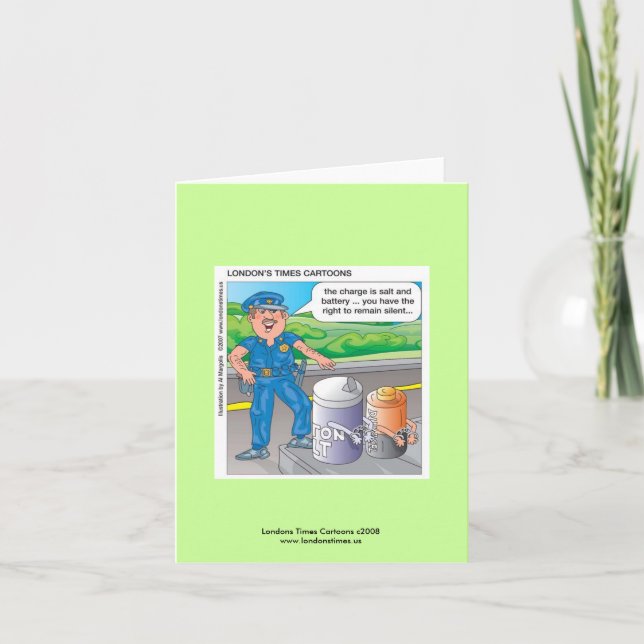 Polisbevakning av Humor Kort (Framsida)