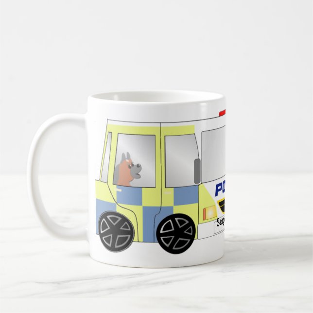 Polisbil UK Kaffemugg (Vänster)