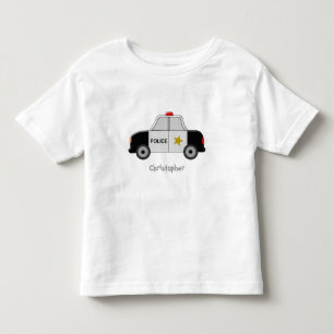 Polisbilen tillfogar precis namn t shirt