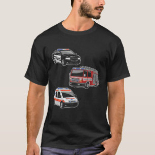 Polisbilens brandsläckare Lastbil Ambulance First  T Shirt