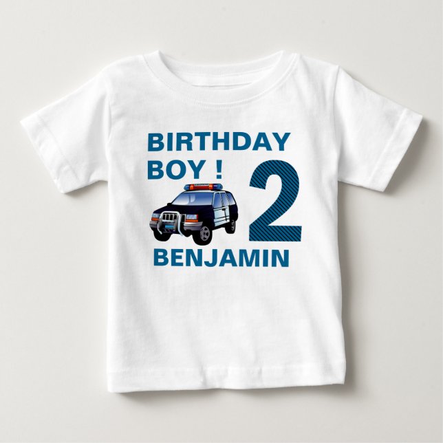 Polisbils 2-årsfest t shirt (Framsida)