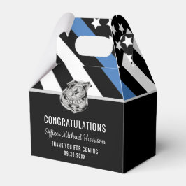 Polisblå Flagga Grattis Studenten Presentaskar