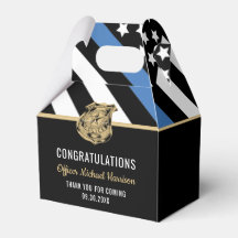 Polisblå Flagga Grattis Studenten