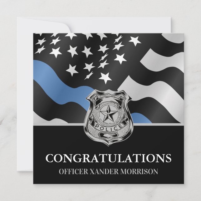 Polisblå Flagga Studenten Tillsatta lagar (Framsida)