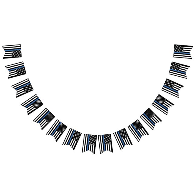 Polisblå linje Pension Party Thin Blue Line Vimplar (Alla)