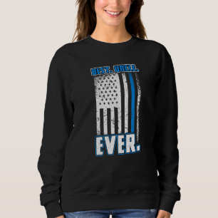 Polisblått L för USA flagga T Shirt