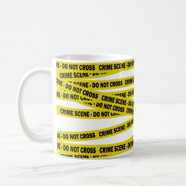 Polisbrottsscenen är inte Kor amerikanska detektiv Kaffemugg (Vänster)