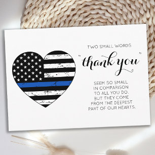 Polischef American Flagga Heart Tillsatta lagar Tack Kort