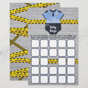 Polischef Baby Shower Bingo