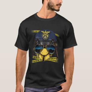 Polischef Bee PD Cop Detektiv Animal Insekt T Shirt