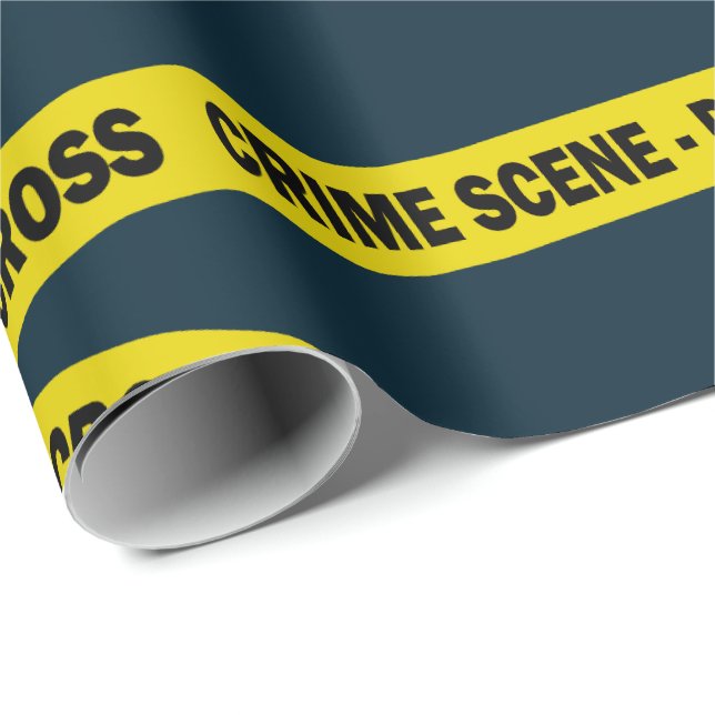 Polischef Birthday eller Pension Kontors humor Presentpapper (Rullad Hörn)