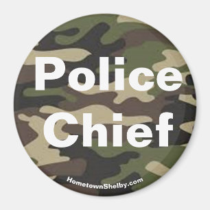 Polischef camo magnet