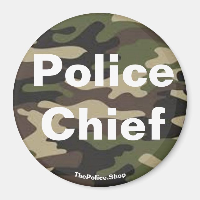 Polischef camo magnet (Framsidan)