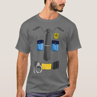 Polischef Costume Policeman Cop sheriff Hallo T Shirt