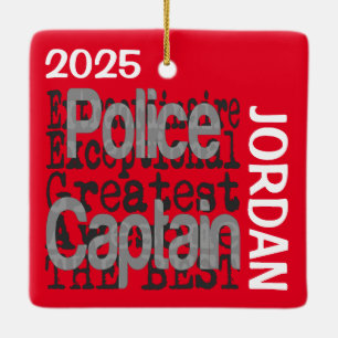 Polischef Extraordinaire Julgransprydnad Keramik