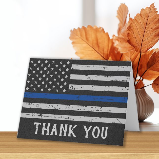 Polischef för Thin Blue Line Tack Kort (Skapare uppladdad)