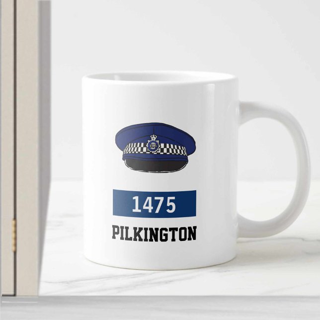 Polischef Gift. UK Police Flat Cap Jumbo Mugg (Skapare uppladdad)