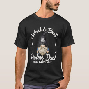 Polischef Gnome Grandpa För manar Worlds Best P T Shirt