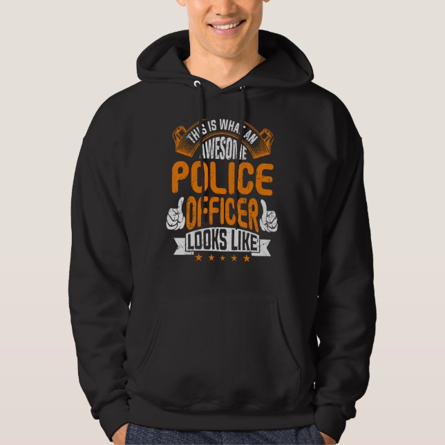 Polischef i Pension Hoodie (Framsida)