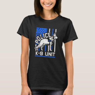 Polischef K 9 Tysk schepherd Policeman T Shirt