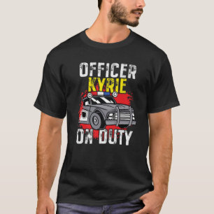Polischef Kyrie on Duty - Personlig Police T Shirt