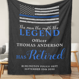 Polischef Legend Thin Blue Line Pension Fleecefilt