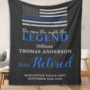 Polischef Legend Thin Blue Line Pension Fleecefilt