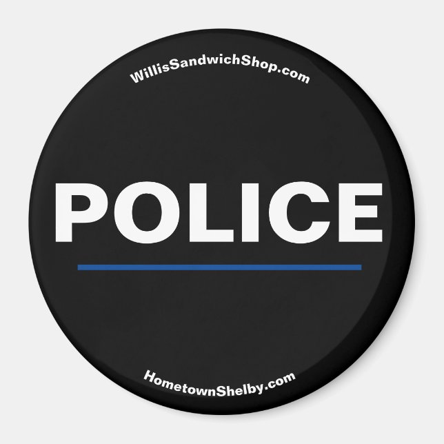 Polischef magnet (Framsidan)