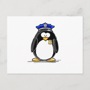 Polischef Penguin Vykort
