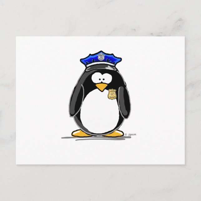 Polischef Penguin Vykort (Framsida)