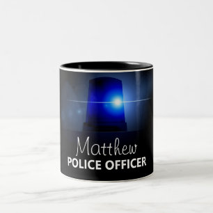 Polischef   PERSONLIG Två-Tonad Mugg