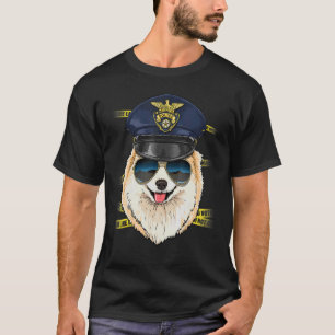 Polischef Pommern Cop Crime Scene K9 Pom D T Shirt